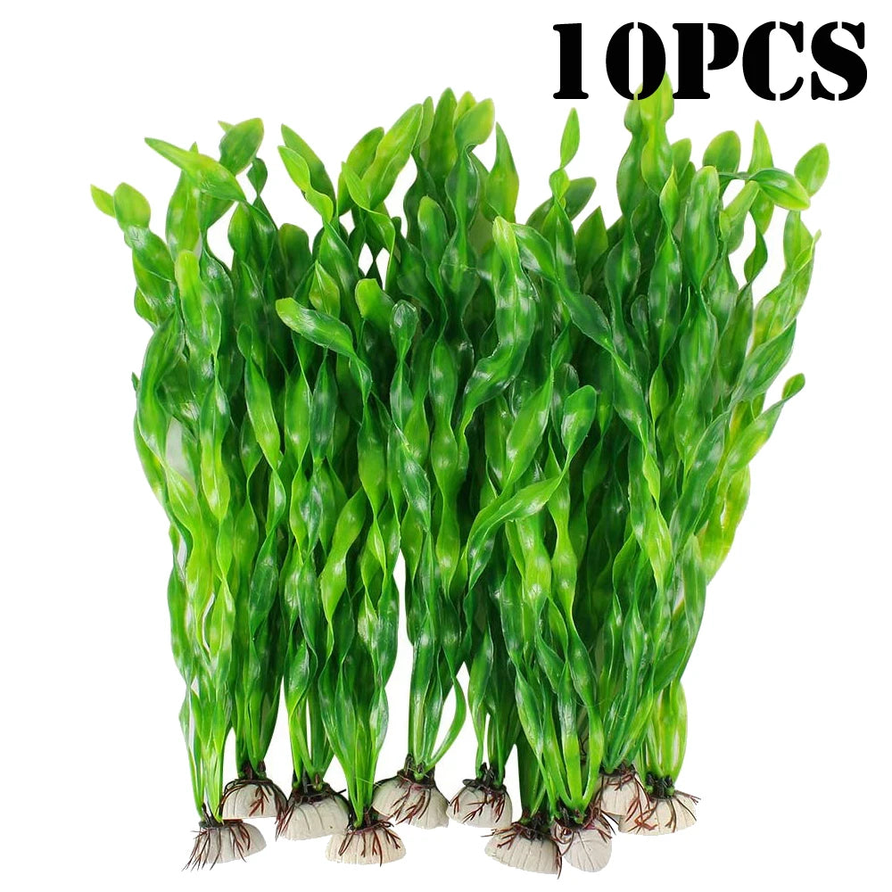 5/10pcs Plastic Aquarium Plants Fish Tank Decorations Artificial Seaweed Water grass Underwater Plants For Aquarium Ornament