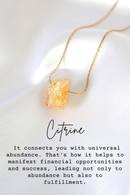 Raw Natural Crystals | 24K Pendant  Necklaces