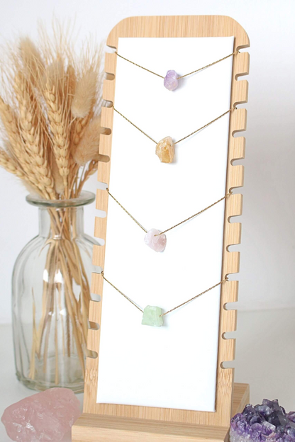 Raw Natural Crystals | 24K Pendant  Necklaces