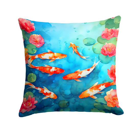 Koi Fish Throw Pillow