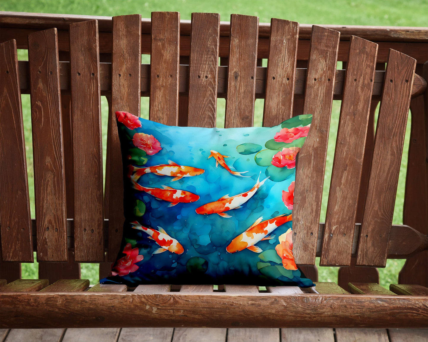 Koi Fish Throw Pillow