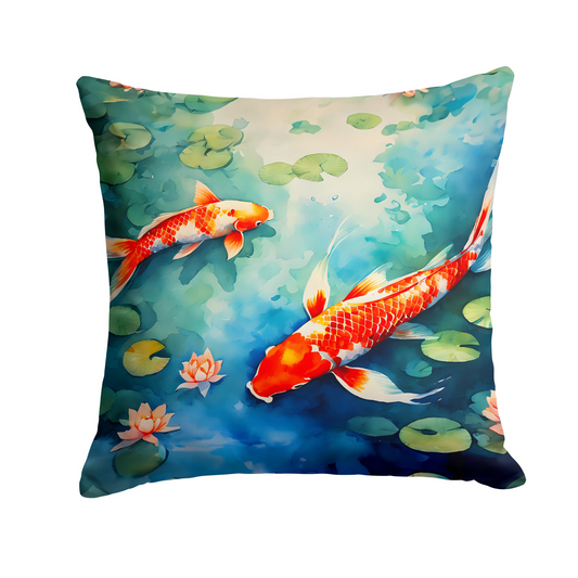 Koi Fish Throw Pillow