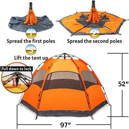 Camping Tent Easy Setup Waterproof Tent for Camping