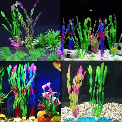 5/10pcs Plastic Aquarium Plants Fish Tank Decorations Artificial Seaweed Water grass Underwater Plants For Aquarium Ornament