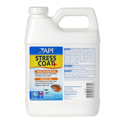 API STRESS COAT Aquarium Water Conditioner 16-Ounce Bottle