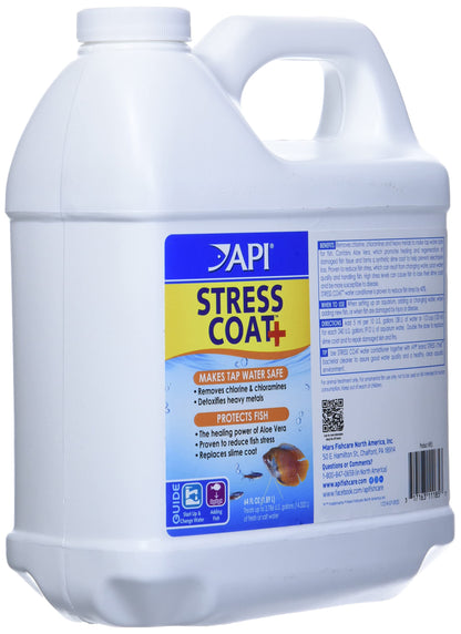 API STRESS COAT Aquarium Water Conditioner 16-Ounce Bottle