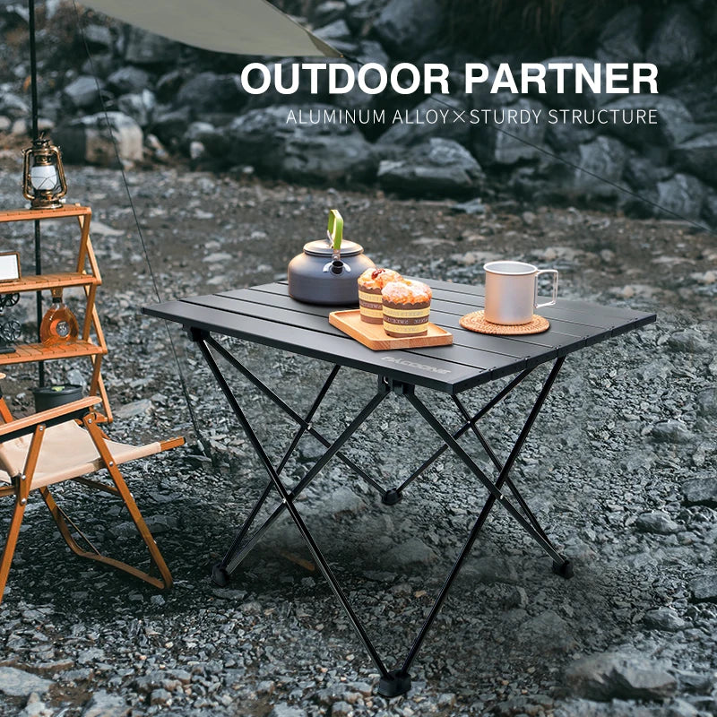 Travel Camping Folding Table Portable Camping Camping Table Aluminum Alloy Outdoor Camping Rolling Table Light Camping Equipment