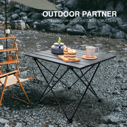 Travel Camping Folding Table Portable Camping Camping Table Aluminum Alloy Outdoor Camping Rolling Table Light Camping Equipment