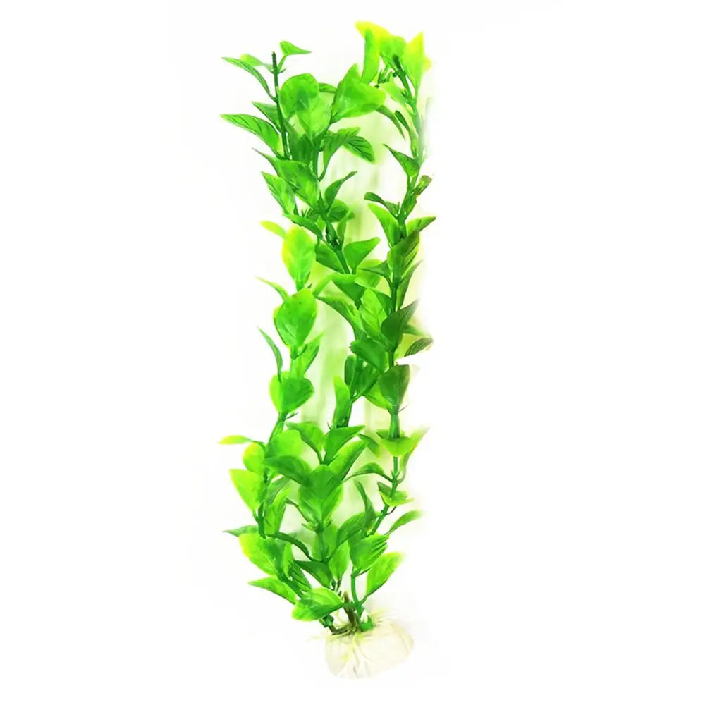 1 piece of artificial underwater plants for aquarium decoration. Green and purple seaweed adds beauty to your fish tank.