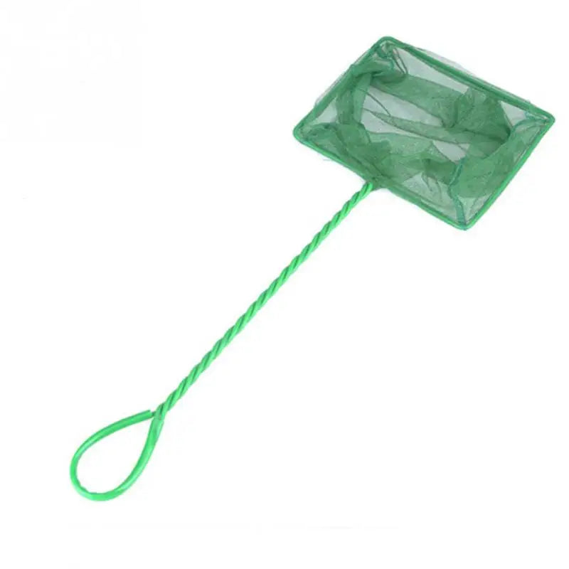 Long Handle Portable Fish Net for Aquariums, Square Design for Catching Fish and Cleaning Floating Debris in Fish Tanks.