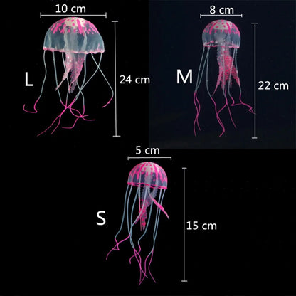 1 Piece of Artificial Jellyfish for Aquarium Decoration, Fluorescent Jellyfish for Goldfish Tanks, Perfect for Aquarium Landscaping.