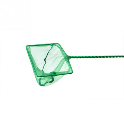 Long Handle Portable Fish Net for Aquariums, Square Design for Catching Fish and Cleaning Floating Debris in Fish Tanks.