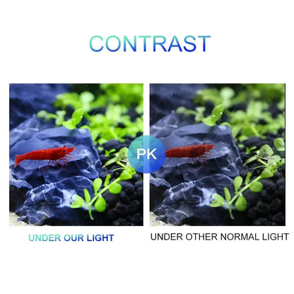 Super Slim LED Aquarium Light for Plant Growth, available in 5W, 10W, and 15W. This waterproof clip-on lamp is perfect for your fish tank.