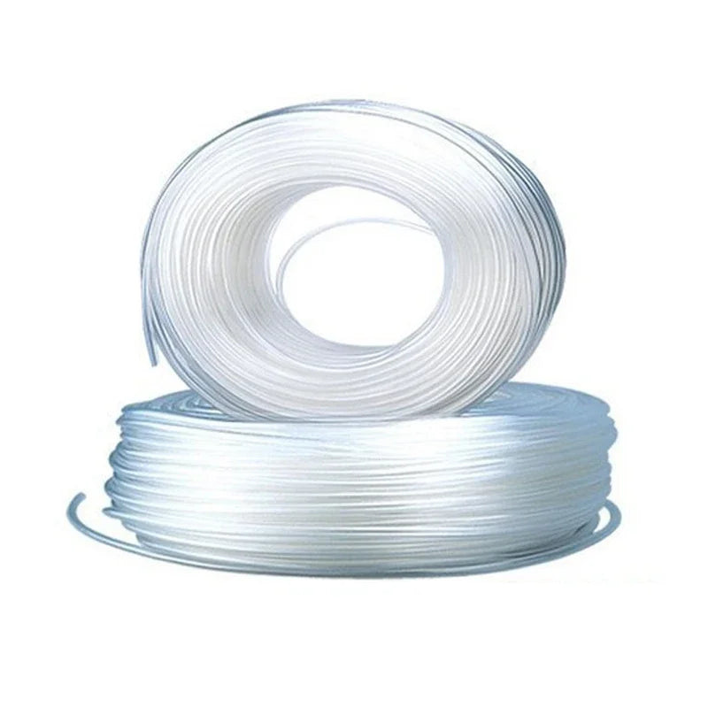 4*6mm Transparent Reinforced Aquarium Hose for Oxygen Pumps, Air Stones, and Fish Tank Supplies.