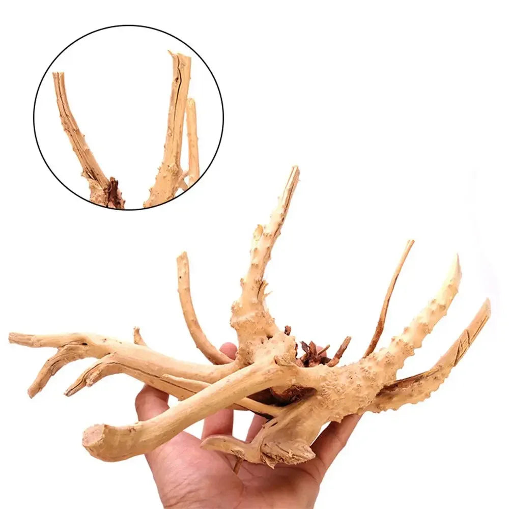 1 Piece Natural Wood Driftwood Tree Stump for Aquarium Fish Tank Decoration and Landscaping.