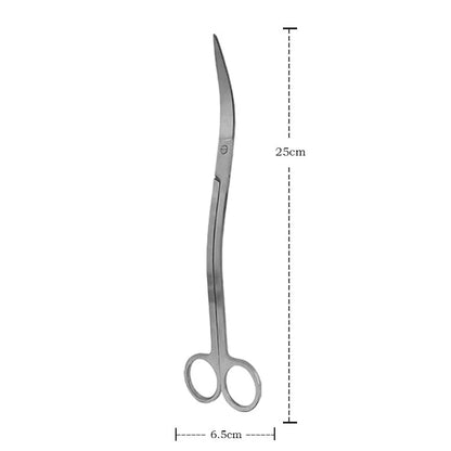 Stainless Steel Scissor Tweezers for Aquarium Plants, Wave Scissors for Grass, Cleaning Tools, and Storage Holder for Fish Tank Accessories.