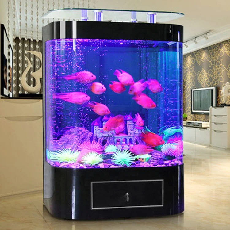 Large 200 Gallon Custom Marine Fish Aquarium, Direct Factory Sale Indoor Acrylic Fish Tank for Home Use.