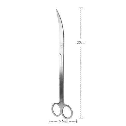 Stainless Steel Scissor Tweezers for Aquarium Plants, Wave Scissors for Grass, Cleaning Tools, and Storage Holder for Fish Tank Accessories.