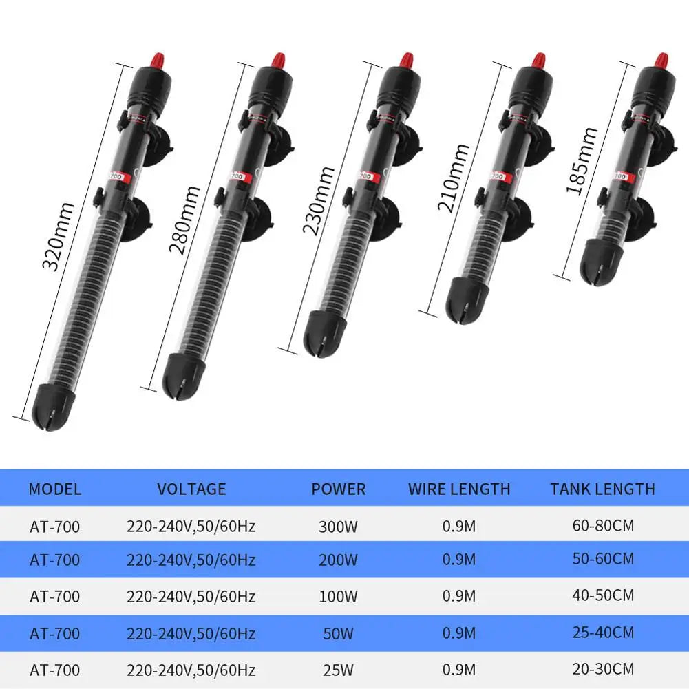 Fish Tank Heater Submersible Thermostat with External Temperature Control Automatic Device.