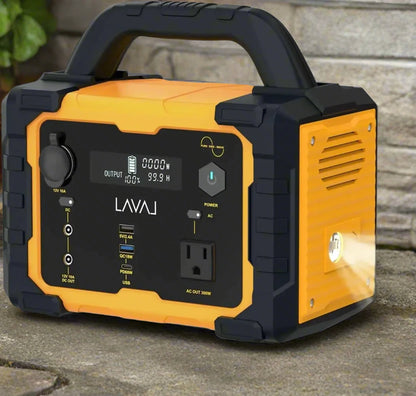 300W Portable Power Station with a 294Wh Lithium Battery, featuring a 120V/300W AC Outlet. Ideal solar generator for home, RV, and outdoor use.