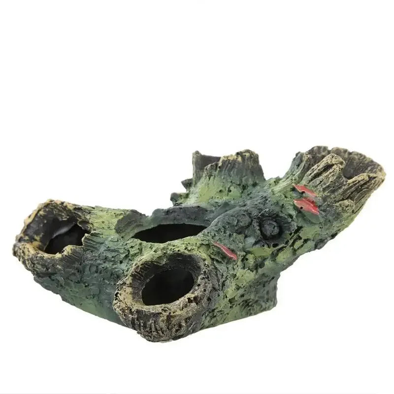 Resin Rockery for Fish Tanks - Aquarium Decoration with Mountain Cave for Pets - 1 Piece.