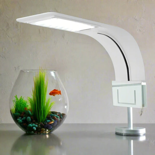 Super Slim LED Aquarium Light for Plant Growth, available in 5W, 10W, and 15W. This waterproof clip-on lamp is perfect for your fish tank.