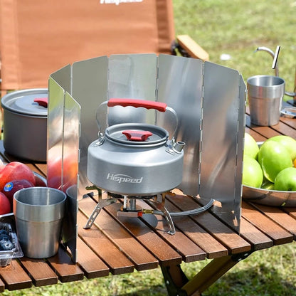 Portable Wind Shield for Outdoor Cooking, Foldable Aluminum Sheet for Camping Stoves, Picnic Cookers, and Wind Deflectors.