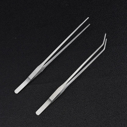 Stainless Steel Scissor Tweezers for Aquarium Plants, Wave Scissors for Grass, Cleaning Tools, and Storage Holder for Fish Tank Accessories.