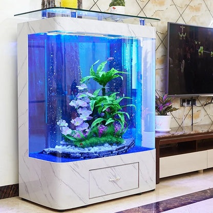 Large 200 Gallon Custom Marine Fish Aquarium, Direct Factory Sale Indoor Acrylic Fish Tank for Home Use.