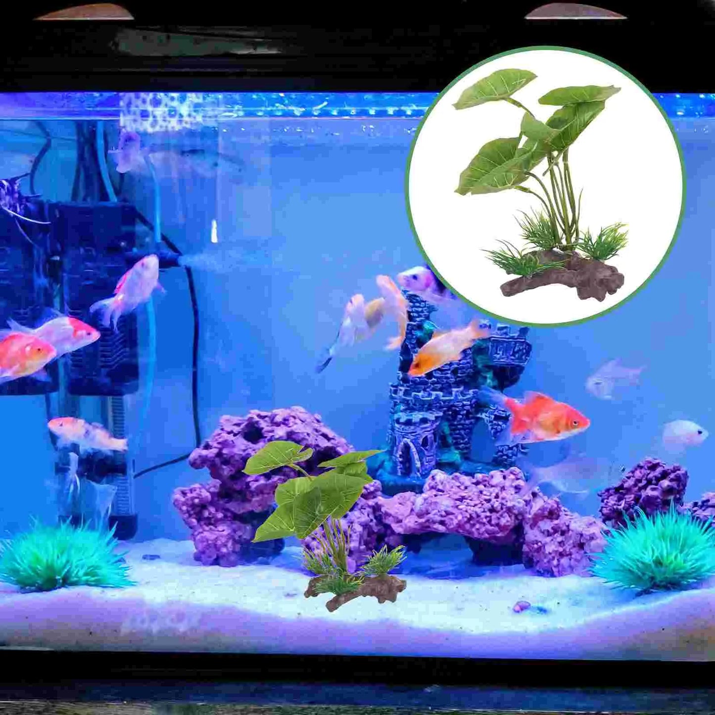 Strong decorative grass for freshwater tanks, perfect for Betta fish and improving aquarium scenery.