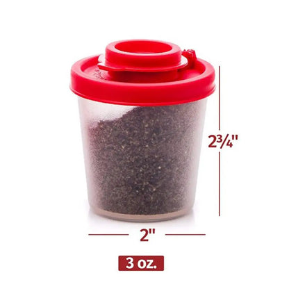 Outdoor Camping Picnic Travel Tool with Lid, Mini Lunch Box Jar, Portable Salt and Pepper Shaker for Seasoning.