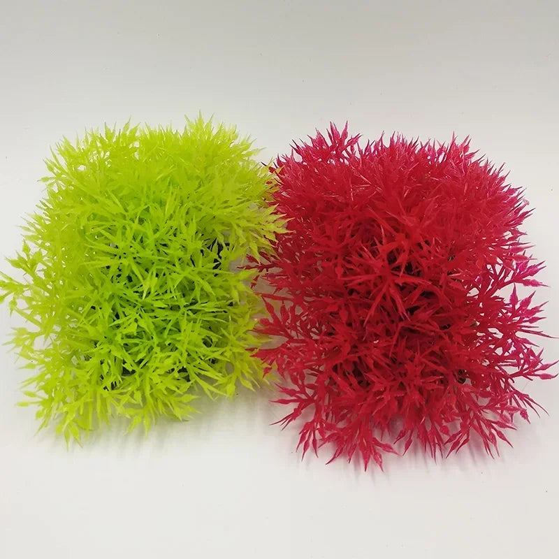 New Artificial Grass Decoration for Fish Tanks - Submersible Plastic Aquarium Plant Ornament.