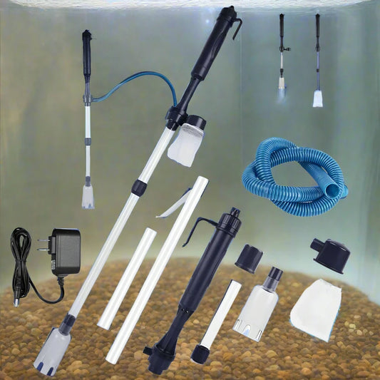 New Electric Large Fish Tank Water Change Pump Cleaning Tool, Gravel Cleaner, and Siphon Aquarium Filter Pump.