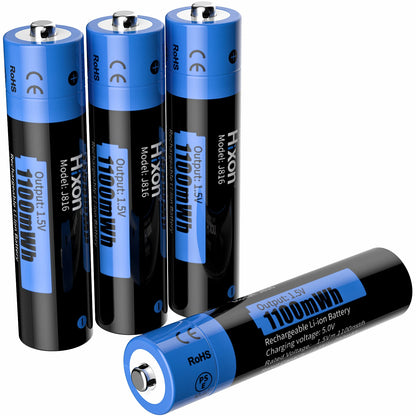 3A Lithium AAA Battery 1.5V Li-ion AAA Rechargeable Battery 1100mWh Batteries 3A Bateria Baterias with AAA/AA Battery Holder