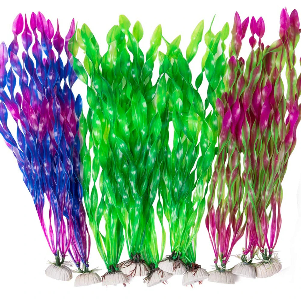 5/10pcs Plastic Aquarium Plants Fish Tank Decorations Artificial Seaweed Water grass Underwater Plants For Aquarium Ornament